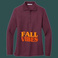 Women's Silk Touch Long Sleeve Polo Thumbnail