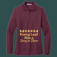 Women's Silk Touch Long Sleeve Polo Thumbnail