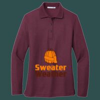 Women's Silk Touch Long Sleeve Polo Thumbnail