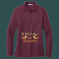 Women's Silk Touch Long Sleeve Polo Thumbnail