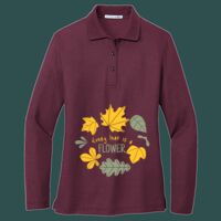 Women's Silk Touch Long Sleeve Polo Thumbnail