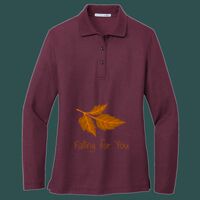 Women's Silk Touch Long Sleeve Polo Thumbnail