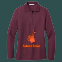 Women's Silk Touch Long Sleeve Polo Thumbnail
