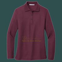 Women's Silk Touch Long Sleeve Polo Thumbnail