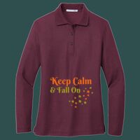 Women's Silk Touch Long Sleeve Polo Thumbnail