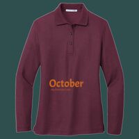 Women's Silk Touch Long Sleeve Polo Thumbnail