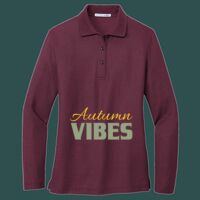 Women's Silk Touch Long Sleeve Polo Thumbnail