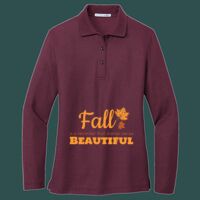 Women's Silk Touch Long Sleeve Polo Thumbnail