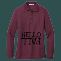 Women's Silk Touch Long Sleeve Polo Thumbnail