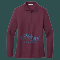 Women's Silk Touch Long Sleeve Polo Thumbnail