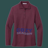 Women's Silk Touch Long Sleeve Polo Thumbnail