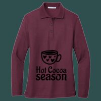 Women's Silk Touch Long Sleeve Polo Thumbnail
