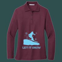 Women's Silk Touch Long Sleeve Polo Thumbnail
