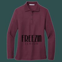 Women's Silk Touch Long Sleeve Polo Thumbnail