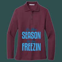 Women's Silk Touch Long Sleeve Polo Thumbnail