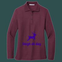 Women's Silk Touch Long Sleeve Polo Thumbnail