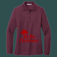 Women's Silk Touch Long Sleeve Polo Thumbnail