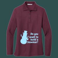 Women's Silk Touch Long Sleeve Polo Thumbnail