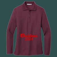 Women's Silk Touch Long Sleeve Polo Thumbnail