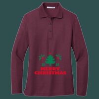 Women's Silk Touch Long Sleeve Polo Thumbnail