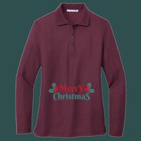 Women's Silk Touch Long Sleeve Polo Thumbnail