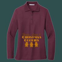 Women's Silk Touch Long Sleeve Polo Thumbnail