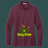 Women's Silk Touch Long Sleeve Polo Thumbnail