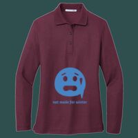 Women's Silk Touch Long Sleeve Polo Thumbnail