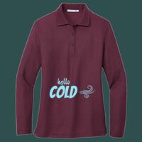 Women's Silk Touch Long Sleeve Polo Thumbnail