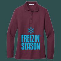Women's Silk Touch Long Sleeve Polo Thumbnail