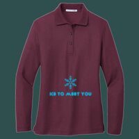 Women's Silk Touch Long Sleeve Polo Thumbnail