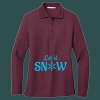 Women's Silk Touch Long Sleeve Polo Thumbnail