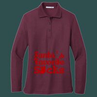 Women's Silk Touch Long Sleeve Polo Thumbnail