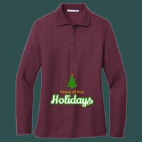 Women's Silk Touch Long Sleeve Polo Thumbnail