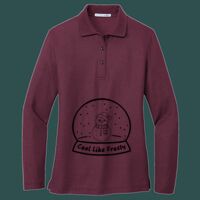 Women's Silk Touch Long Sleeve Polo Thumbnail