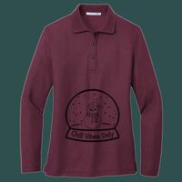 Women's Silk Touch Long Sleeve Polo Thumbnail
