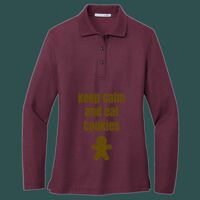 Women's Silk Touch Long Sleeve Polo Thumbnail