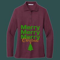 Women's Silk Touch Long Sleeve Polo Thumbnail
