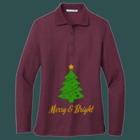 Women's Silk Touch Long Sleeve Polo Thumbnail