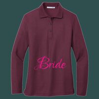 Women's Silk Touch Long Sleeve Polo Thumbnail