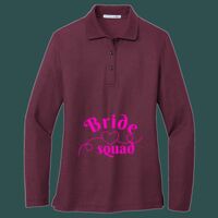 Women's Silk Touch Long Sleeve Polo Thumbnail