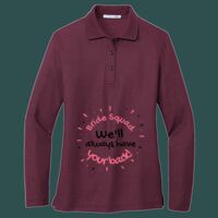 Women's Silk Touch Long Sleeve Polo Thumbnail