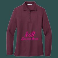 Women's Silk Touch Long Sleeve Polo Thumbnail
