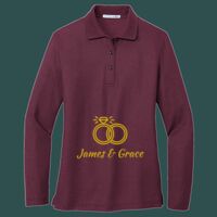 Women's Silk Touch Long Sleeve Polo Thumbnail