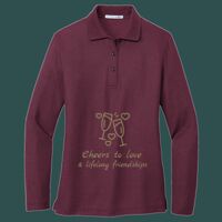 Women's Silk Touch Long Sleeve Polo Thumbnail