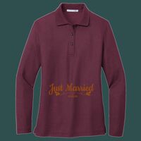 Women's Silk Touch Long Sleeve Polo Thumbnail