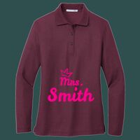 Women's Silk Touch Long Sleeve Polo Thumbnail