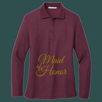 Women's Silk Touch Long Sleeve Polo Thumbnail
