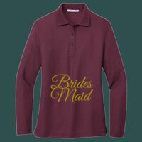 Women's Silk Touch Long Sleeve Polo Thumbnail