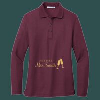 Women's Silk Touch Long Sleeve Polo Thumbnail